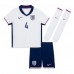 Maillot de foot Angleterre Declan Rice #4 Domicile vêtements enfant Europe 2024 Manches Courtes (+ pantalon court)